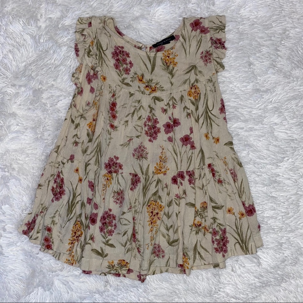 Floral Short Sleeve Top